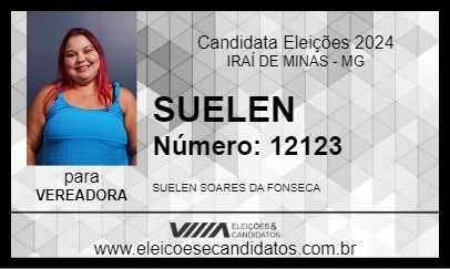 Candidato SUELEN 2024 - IRAÍ DE MINAS - Eleições