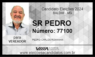 Candidato SR PEDRO 2024 - BALDIM - Eleições