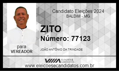 Candidato ZITO 2024 - BALDIM - Eleições