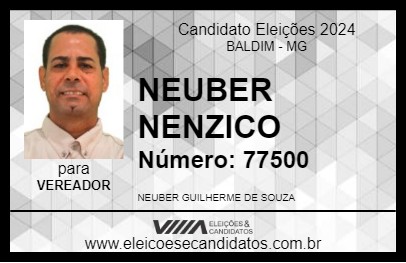 Candidato NEUBER NENZICO 2024 - BALDIM - Eleições