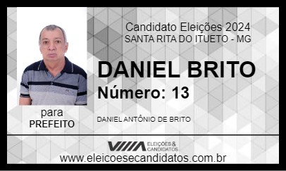 Candidato DANIEL BRITO 2024 - SANTA RITA DO ITUETO - Eleições