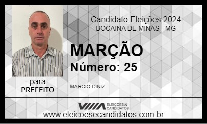 Candidato MARÇÃO 2024 - BOCAINA DE MINAS - Eleições