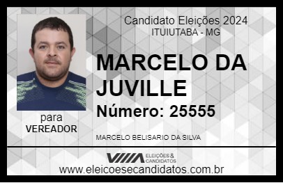 Candidato MARCELO DA JUVILLE 2024 - ITUIUTABA - Eleições