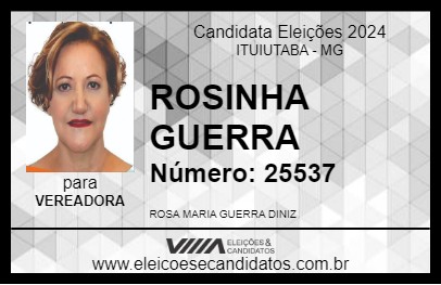 Candidato ROSINHA GUERRA 2024 - ITUIUTABA - Eleições