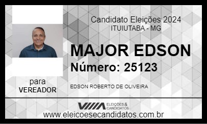 Candidato MAJOR EDSON 2024 - ITUIUTABA - Eleições