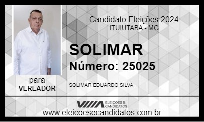 Candidato SOLIMAR 2024 - ITUIUTABA - Eleições