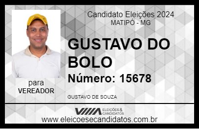 Candidato GUSTAVO DO BOLO 2024 - MATIPÓ - Eleições