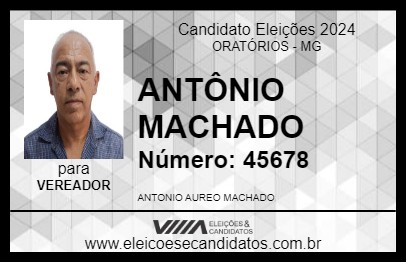 Candidato ANTÔNIO MACHADO 2024 - ORATÓRIOS - Eleições