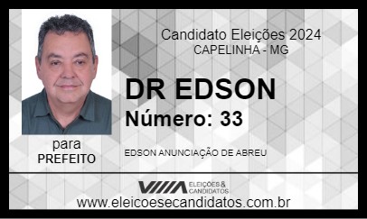 Candidato DR EDSON 2024 - CAPELINHA - Eleições