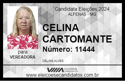 Candidato CELINA CARTOMANTE 2024 - ALFENAS - Eleições