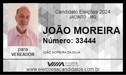 Candidato JOÃO MOREIRA 2024 - JACINTO - Eleições