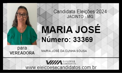 Candidato MARIA JOSÉ 2024 - JACINTO - Eleições