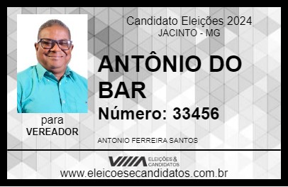 Candidato ANTÔNIO DO BAR 2024 - JACINTO - Eleições