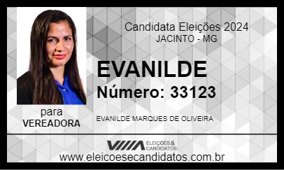 Candidato EVANILDE 2024 - JACINTO - Eleições