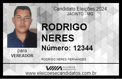 Candidato RODRIGO NERES 2024 - JACINTO - Eleições