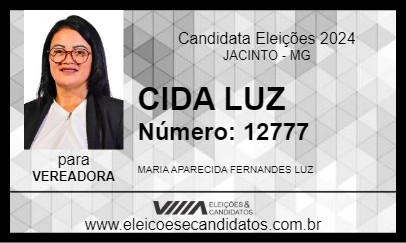 Candidato CIDA LUZ 2024 - JACINTO - Eleições