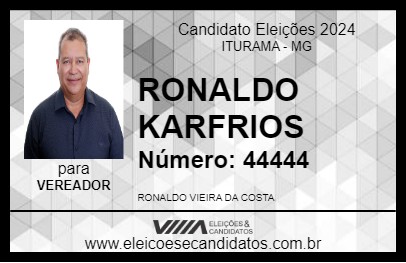 Candidato RONALDO KARFRIOS 2024 - ITURAMA - Eleições