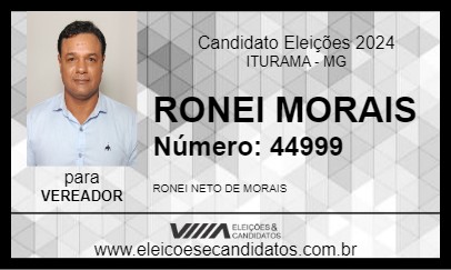 Candidato RONEI MORAIS 2024 - ITURAMA - Eleições