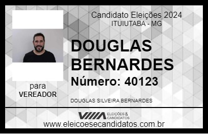 Candidato DOUGLAS BERNARDES 2024 - ITUIUTABA - Eleições