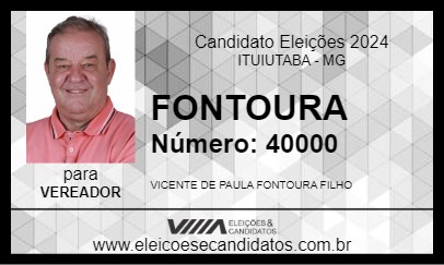 Candidato FONTOURA 2024 - ITUIUTABA - Eleições