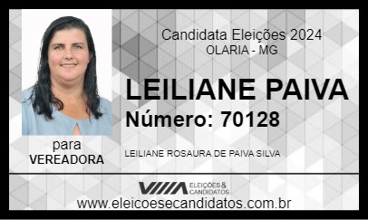 Candidato LEILIANE PAIVA 2024 - OLARIA - Eleições