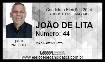 Candidato JOÃO DE LITA 2024 - AUGUSTO DE LIMA - Eleições