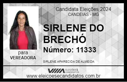 Candidato SIRLENE DO BRECHÓ 2024 - CANDEIAS - Eleições