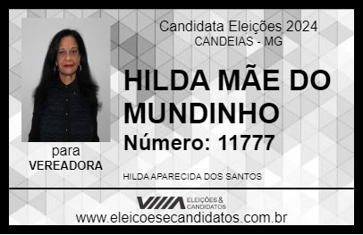 Candidato HILDA MÃE DO MUNDINHO 2024 - CANDEIAS - Eleições