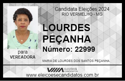 Candidato LOURDES PEÇANHA 2024 - RIO VERMELHO - Eleições