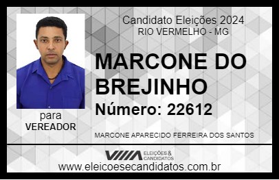 Candidato MARCONE DO BREJINHO 2024 - RIO VERMELHO - Eleições