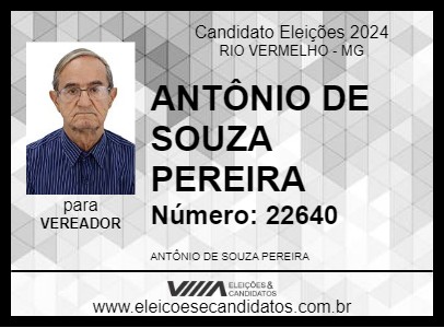 Candidato ANTÔNIO GENTE QUE BRILHA 2024 - RIO VERMELHO - Eleições