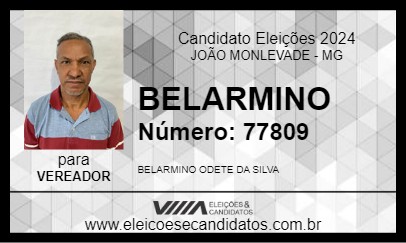 Candidato BELARMINO 2024 - JOÃO MONLEVADE - Eleições