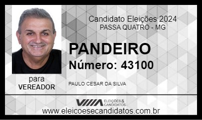 Candidato PANDEIRO 2024 - PASSA QUATRO - Eleições