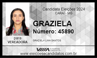 Candidato GRAZIELA 2024 - CARAÍ - Eleições