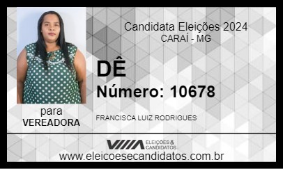 Candidato DÊ 2024 - CARAÍ - Eleições