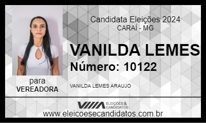 Candidato VANILDA LEMES 2024 - CARAÍ - Eleições