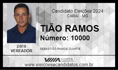 Candidato TIÃO RAMOS 2024 - CARAÍ - Eleições