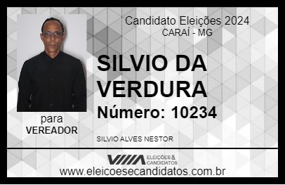 Candidato SILVIO DA VERDURA 2024 - CARAÍ - Eleições