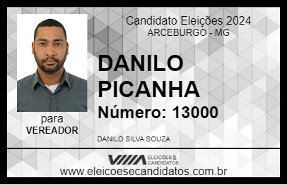 Candidato DANILO PICANHA 2024 - ARCEBURGO - Eleições