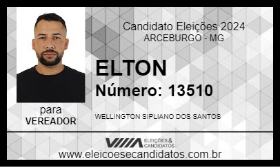 Candidato ELTON 2024 - ARCEBURGO - Eleições