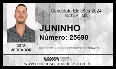 Candidato JUNINHO 2024 - MUTUM - Eleições