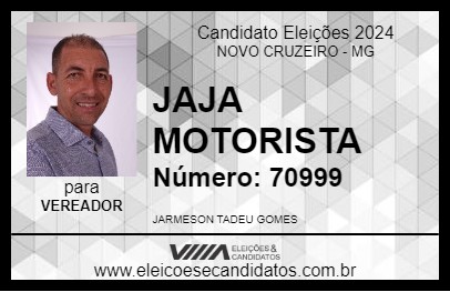 Candidato JAJA MOTORISTA 2024 - NOVO CRUZEIRO - Eleições