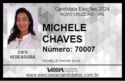 Candidato MICHELE CHAVES 2024 - NOVO CRUZEIRO - Eleições