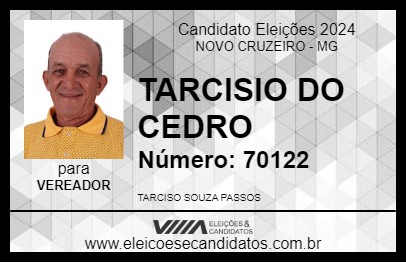 Candidato TARCISIO DO CEDRO 2024 - NOVO CRUZEIRO - Eleições