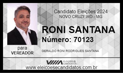 Candidato RONI SANTANA 2024 - NOVO CRUZEIRO - Eleições