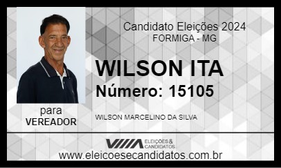 Candidato WILSON ITA 2024 - FORMIGA - Eleições