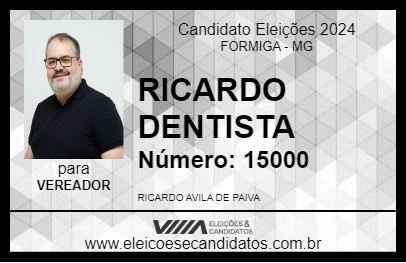 Candidato RICARDO DENTISTA 2024 - FORMIGA - Eleições