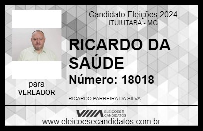 Candidato RICARDO DA SAÚDE 2024 - ITUIUTABA - Eleições