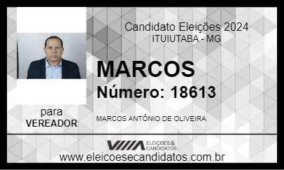 Candidato MARCOS 2024 - ITUIUTABA - Eleições