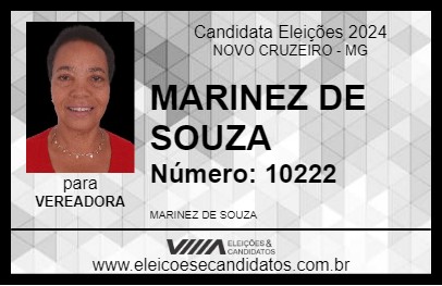 Candidato MARINEZ DE SOUZA 2024 - NOVO CRUZEIRO - Eleições